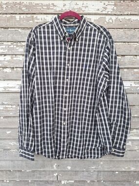 Ralph Lauren Classic Fit Plaid Button-Down Shirt Size 17 36/37